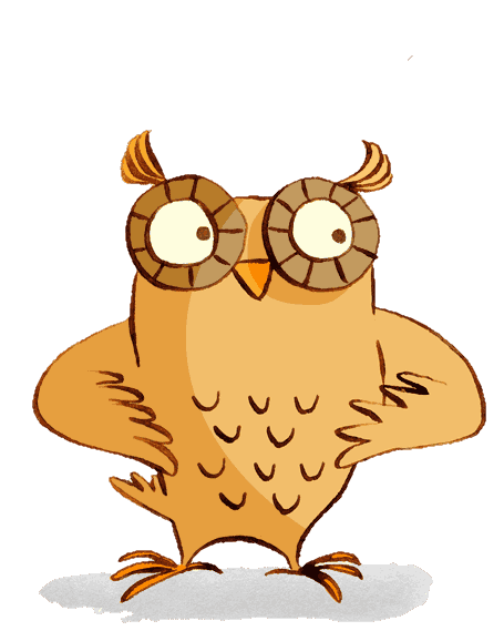 Owl with glasses